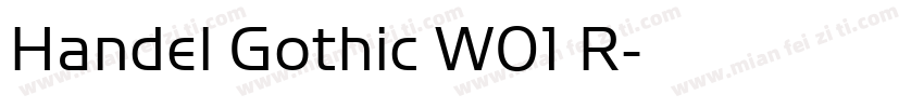 Handel Gothic W01 R字体转换